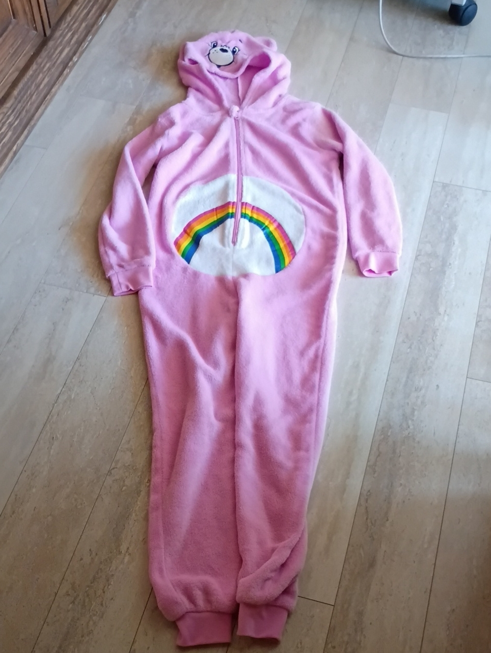 Carebears Rainbow Hooded Kids Pajamas Onesie